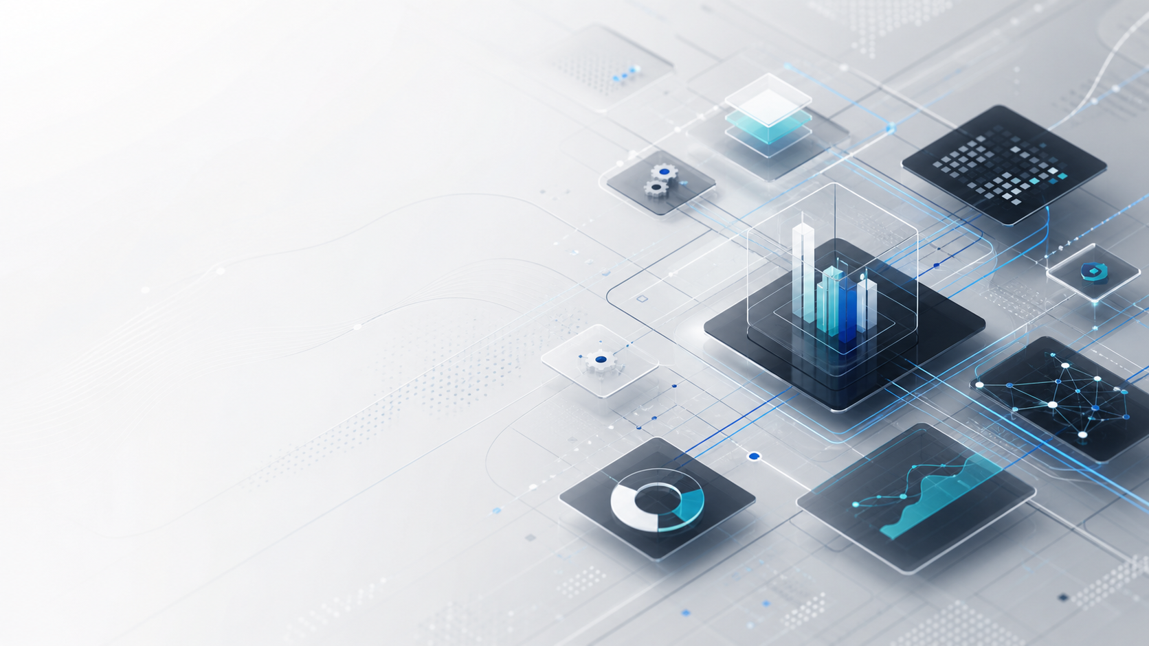 Abstract digital operations visual